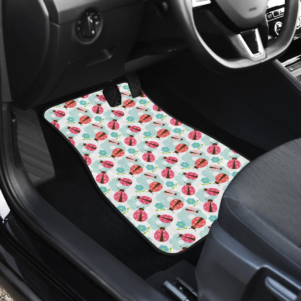 Ladybug Pattern Print Design 03 Front Car Mats