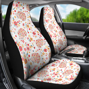 Hedgehog Pattern Print Design 03 Universal Fit Car Seat Covers