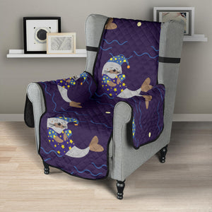 Sleeping Sea Lion Pattern Chair Cover Protector