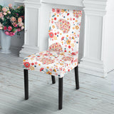Hedgehog Pattern Print Design 03 Dining Chair Slipcover