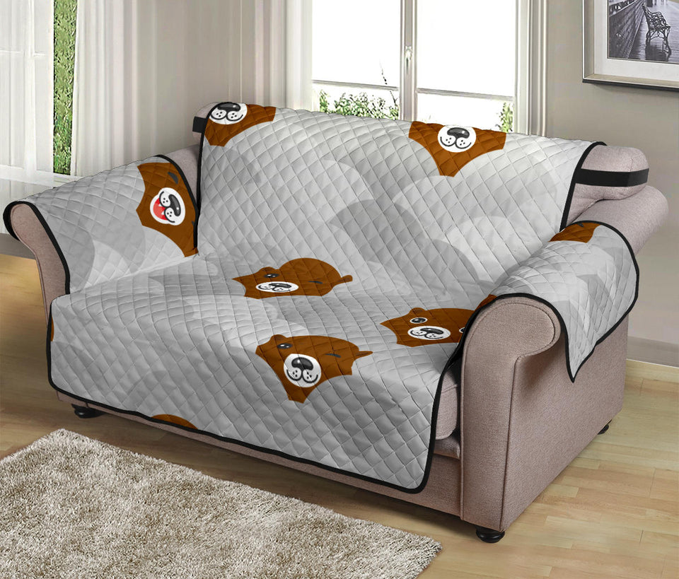 Cute Otter Pattern Loveseat Couch Cover Protector