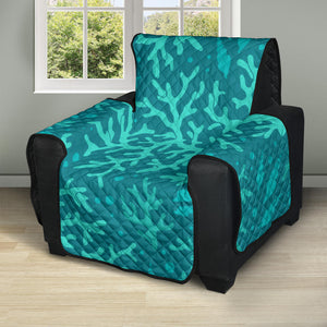 Coral Reef Pattern Print Design 01 Recliner Cover Protector