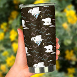 Polar Bear Pattern Background Tumbler