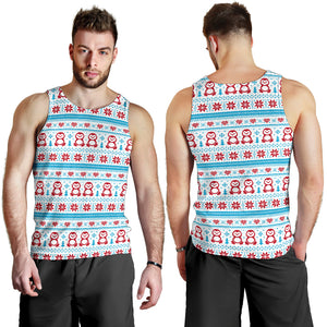 Penguin Sweater Printed Pattern Men Tank Top