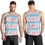 Penguin Sweater Printed Pattern Men Tank Top