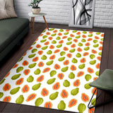 Papaya Pattern Theme Area Rug