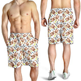 Yorkshire Terrier Pattern Print Design 05 Men Shorts