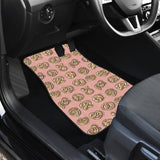 Pretzels Pattern Print Design 04 Front Car Mats