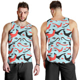 Sea Lion Pattern Theme Men Tank Top