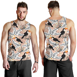 Toucan Theme Pattern Men Tank Top