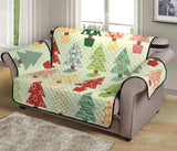 Christmas Tree Pattern Backgroind Loveseat Couch Cover Protector