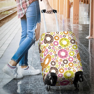 Colorful Donut Pattern Luggage Covers