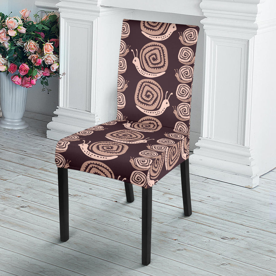 Snail Pattern Print Design 03 Dining Chair Slipcover