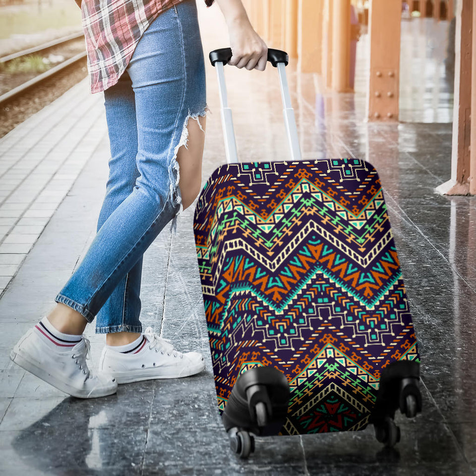 Zigzag Chevron African Afro Dashiki Adinkra Kente Pattern Luggage Covers