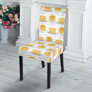 Pancake Pattern Print Design 01 Dining Chair Slipcover