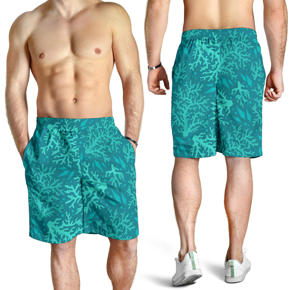 Coral Reef Pattern Print Design 01 Men Shorts