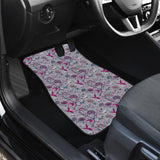 Hummingbird Pattern Print Design 04 Front Car Mats