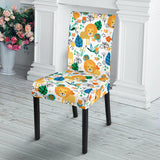 Lion Pattern Print Design 02 Dining Chair Slipcover