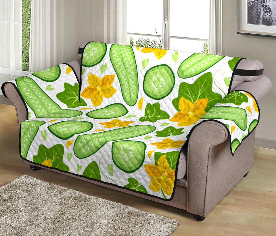 Cucumber Pattern Loveseat Couch Cover Protector