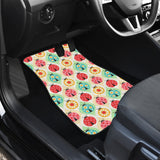 Ladybug Pattern Print Design 02 Front and Back Car Mats