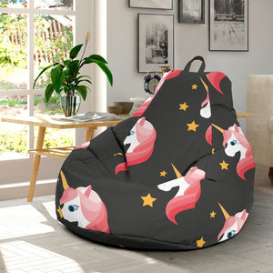 Unicorn Star Pattern Bean Bag Cover