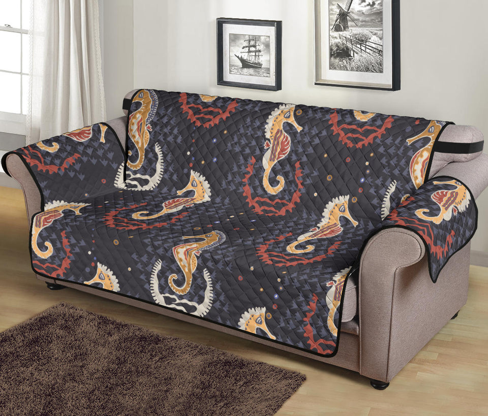 Seahorse Pattern Sofa Cover Protector