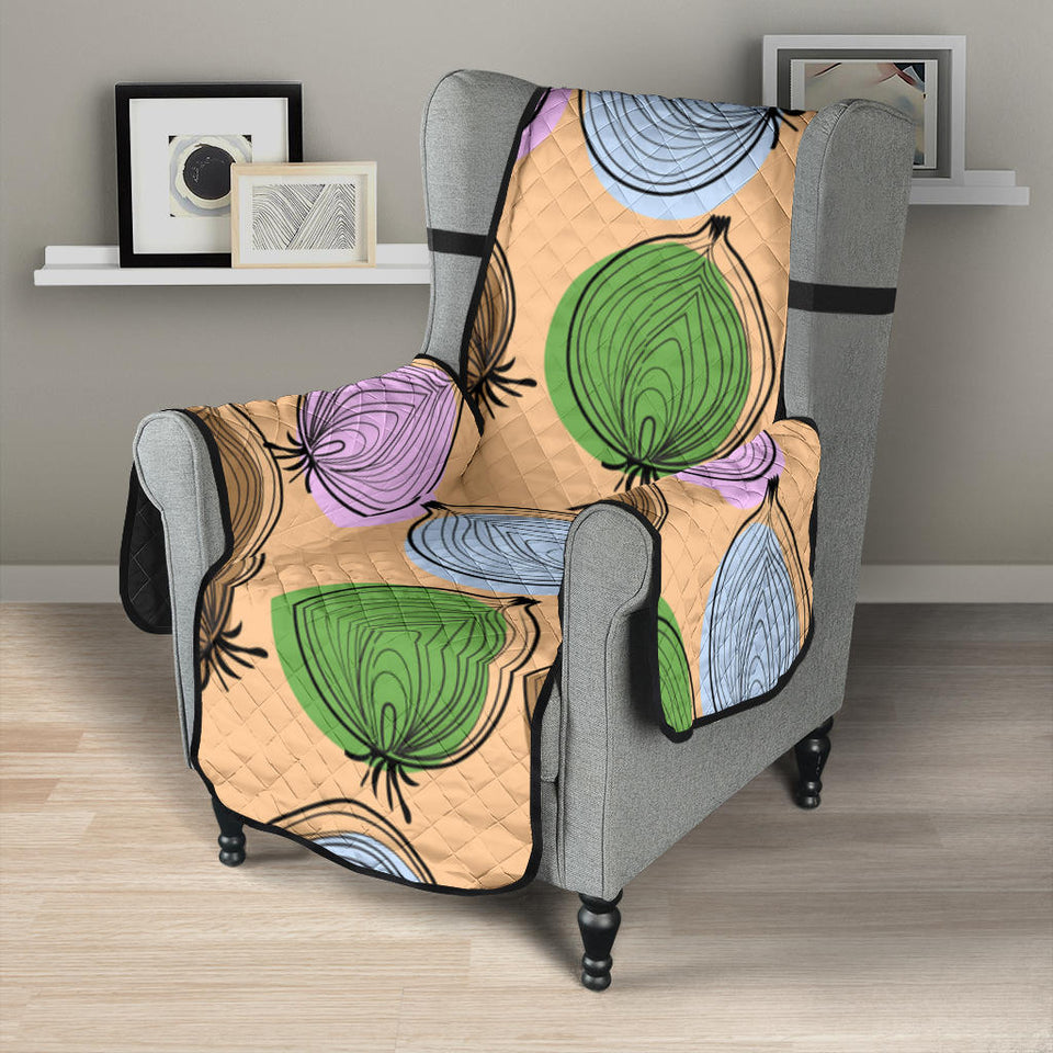 Onion Pattern Chair Cover Protector