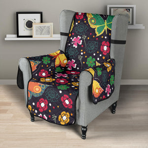 Butterfly Flower Pattern Chair Cover Protector