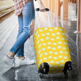 Garlic Pattern Yellow background Luggage Covers