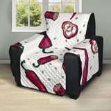 Red Chili Pattern background Recliner Cover Protector