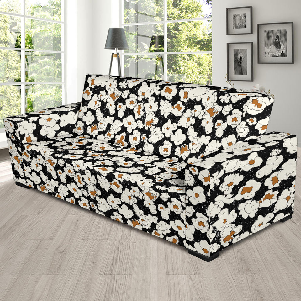Popcorn Pattern Print Design 02 Sofa Slipcover