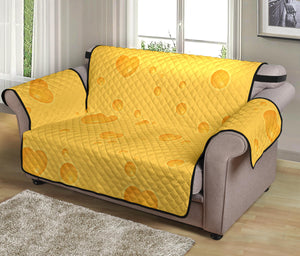 Cheese Heart Texture Pattern Loveseat Couch Cover Protector