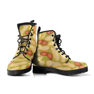 Peanut Pattern Theme Leather Boots