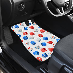 Dice Pattern Print Design 01 Front Car Mats