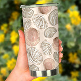 Shell Pattern Background Tumbler