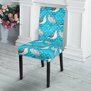 Seagull Pattern Print Design 02 Dining Chair Slipcover