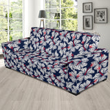 Hibiscus Pattern Print Design 02 Sofa Slipcover