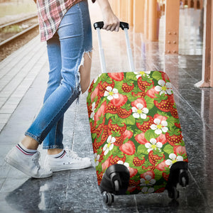 Strawberry Leaves Flower Pattern Luggage Covers