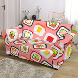 Sushi Roll Pattern Loveseat Couch Slipcover