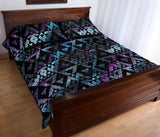 Space Galaxy Tribal Pattern Quilt Bed Set