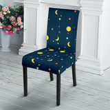 Moon Star Pattern Dining Chair Slipcover