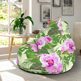 Orchid Leaves Pattern Bean Bag Cover