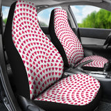 Heart Wave Pattern Universal Fit Car Seat Covers