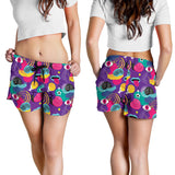 Snail Pattern Print Design 02 Women Shorts
