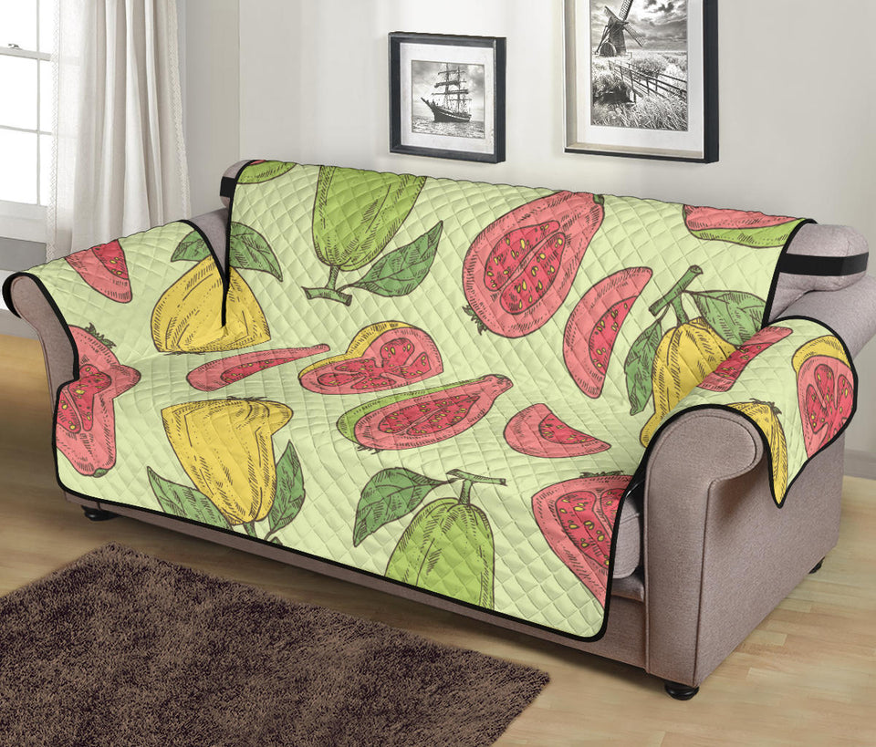 Guava Pattern Background Sofa Cover Protector