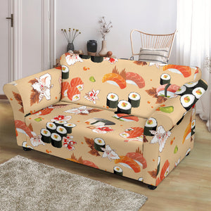 Sushi Pattern Loveseat Couch Slipcover