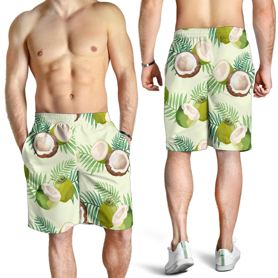 Coconut Pattern Print Design 03 Men Shorts