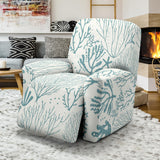 Coral Reef Pattern Print Design 02 Recliner Chair Slipcover