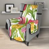 Pink Red Yellow Tulip Pattern Chair Cover Protector