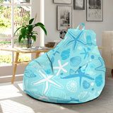 Starfish Shell Blue Theme Pattern Bean Bag Cover